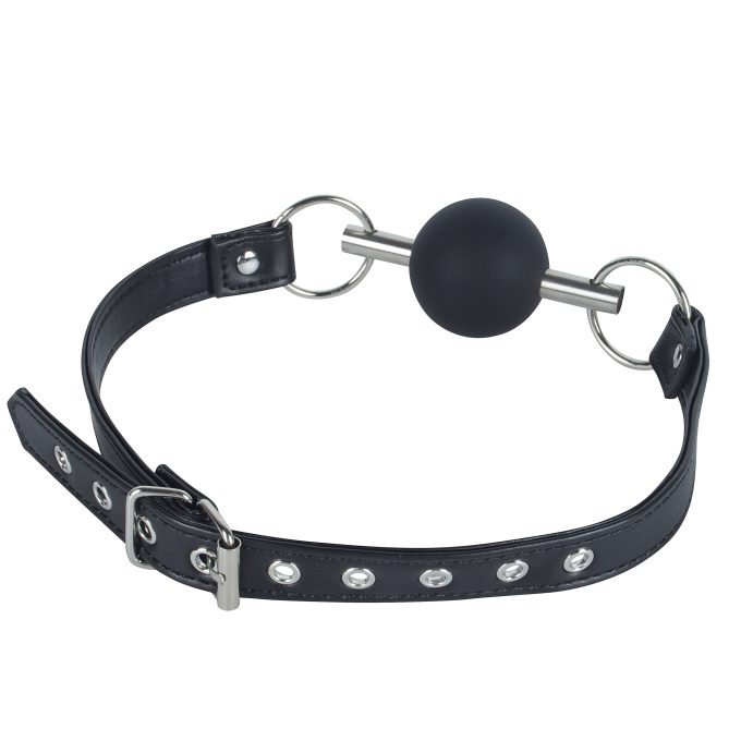 Banoch   Ballgag black Luxe   Siliconen   Zwart   bondage (2)