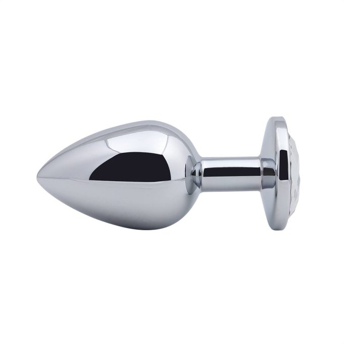 Banoch Buttplug Aurora Clear Large Metalen buttplug Diamant steen Wit 987101178 2