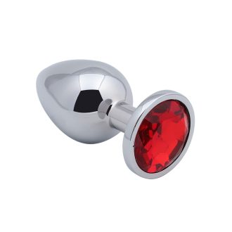Banoch Buttplug Aurora Red Large Metalen buttplug Diamant steen Rood 987101179