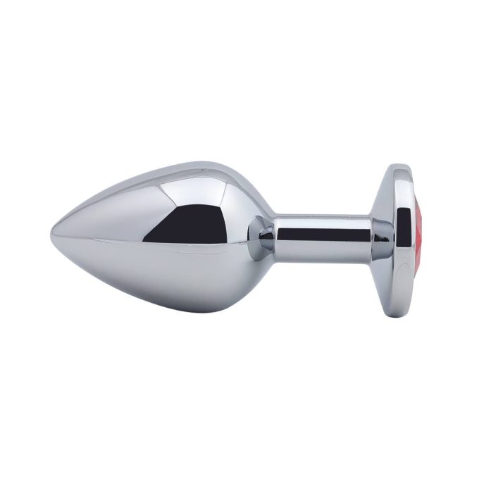Banoch Buttplug Aurora Red Medium Metalen buttplug Diamant steen Rood 987101177 2