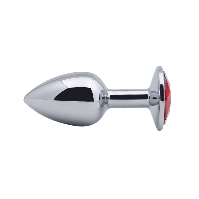 Banoch Buttplug Aurora Red Small Metalen buttplug Diamant steen Rood 987101175 2