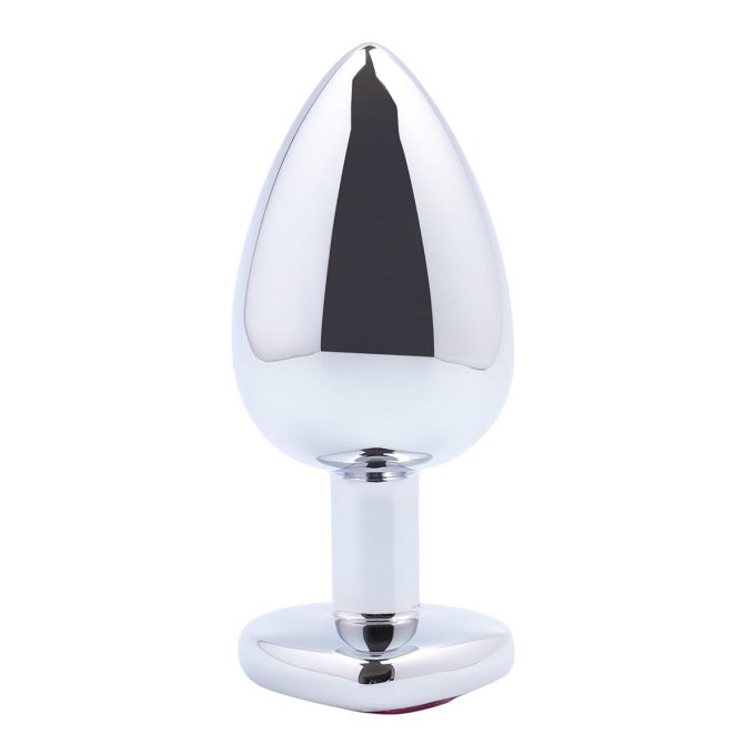Banoch Buttplug Coeur Rose Large Metaal Hart Diamant Steen Roze 98710515 3