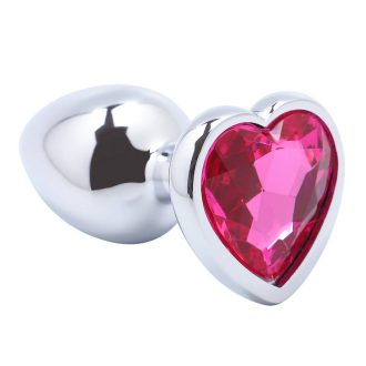 Banoch Buttplug Coeur Rose Small Metaal Hart Diamant Steen Roze 987101511