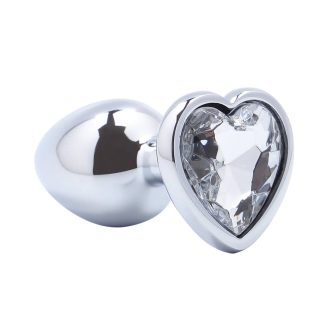Banoch Buttplug Coeur Transparent Small Metaal Hart Diamant Steen 987101512