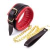 Banoch Collar leash Gold Halsband en Riem Rood met goud 987101332