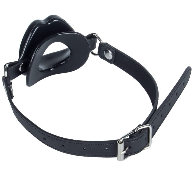 Banoch   Gag kissy lips   Zwart   hangend in hand (6)