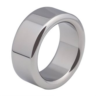 Banoch Glansring Thick brede metalen eikelring