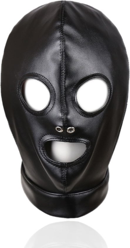 Banoch Zwart PU leren Masker BDSM 987101153 6 Banoch Zwart PU leren Masker BDSM 987101153 6