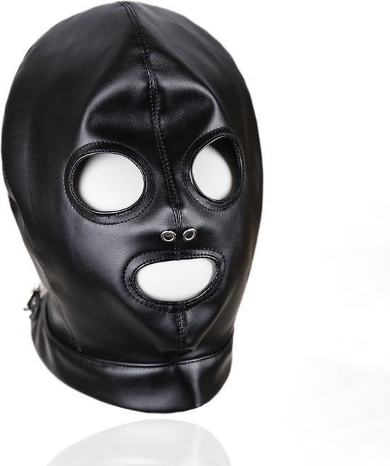 Banoch Zwart PU leren Masker BDSM 987101153 7 Banoch Zwart PU leren Masker BDSM 987101153 7