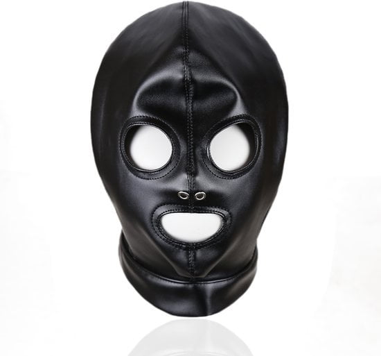 Banoch Zwart PU leren Masker BDSM 987101153 8 Banoch Zwart PU leren Masker BDSM 987101153 8