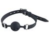 Banoch   ball gag siliconen small   zwart Ø 3,5 cm (3)