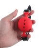 Banoch   ballgag siliconen large   rood Ø 5 cm in hand