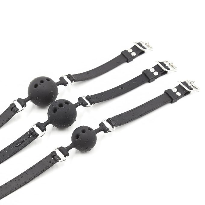 Banoch ballgag siliconen small zwart Ø 35 cm