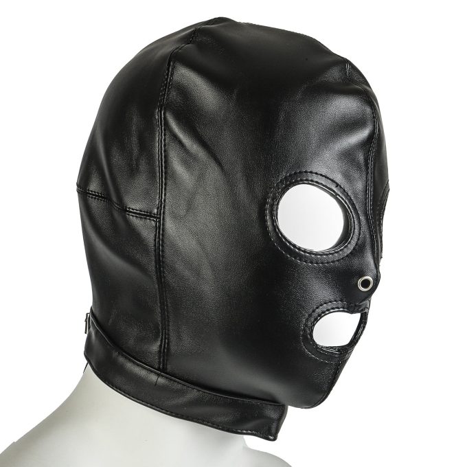 Banoch bondagemasker zwart imitatieleer 987101153 4 Banoch bondagemasker zwart imitatieleer 987101153 4