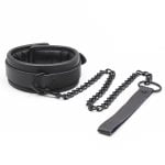 Banoch halsband van pu leer gevoerd zwart 987101335 2