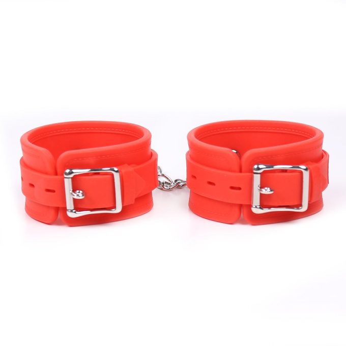 Banoch handboeien van siliconen rood 987101372 3