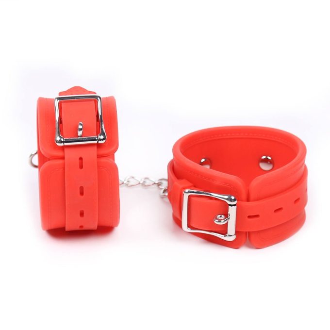 Banoch handboeien van siliconen rood 987101372 5