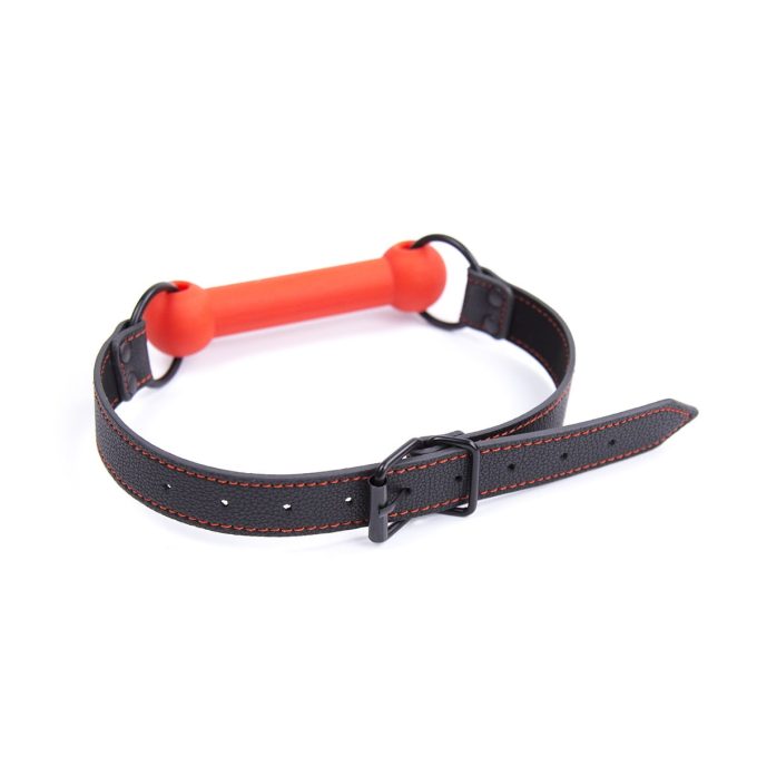 Banoch mondknevel recht siliconen rood bit gag 987101355 3