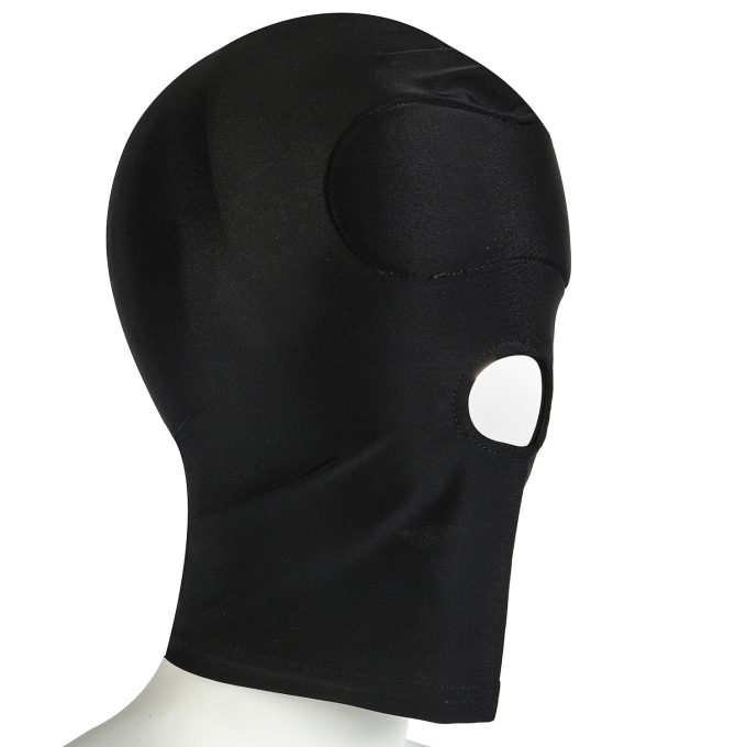 Banoch stretch bondage black hood with hole 987101301 2 Banoch stretch bondage black hood with hole 987101301 2