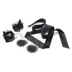 Banoch – Lace bondage – verleidelijke zwarte bondage set – bdsm 987101397