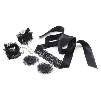 Banoch – Lace bondage – verleidelijke zwarte bondage set – bdsm 987101397