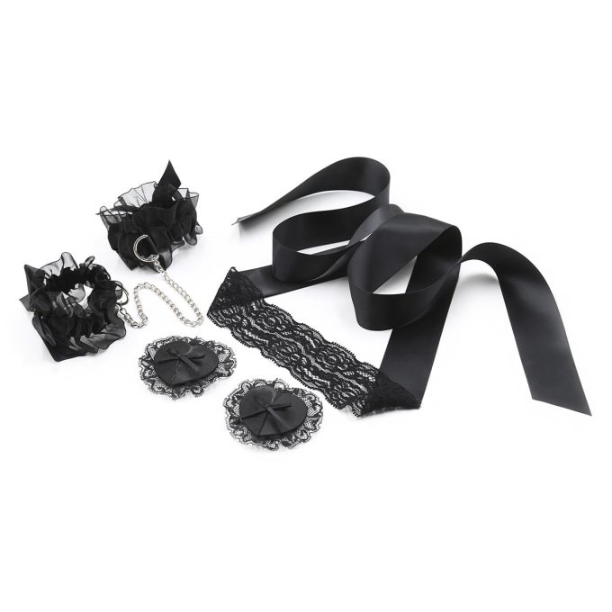 Banoch – Lace bondage – verleidelijke zwarte bondage set – bdsm 987101397