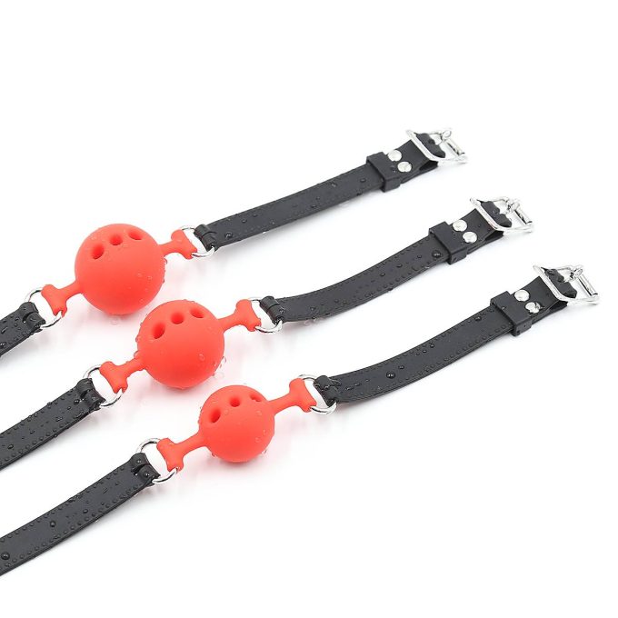 Banoch – ballgag siliconen small – rood Ø 35 cm 987101344 2