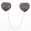 Pinch Attached heart BlackPink hartvormige tepelkwastjes ZwartRoze tepelversierin Pinch Attached heart BlackPink hartvormige tepelkwastjes ZwartRoze tepelversierin