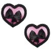 Pinch Boudoir Heart Ribbon Tepelversiering Strik ZwartRoze tepelplakker 987101494 1 Pinch Boudoir Heart Ribbon Tepelversiering Strik ZwartRoze tepelplakker 987101494 1