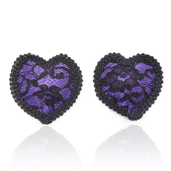 Pinch Boudoir Round Lace Tepelversiering Paars 987101564