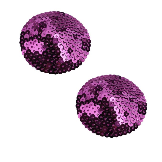 Pinch - Boudoir Round Sparkling - Tepelversiering - Paars 1 Pinch - Boudoir Round Sparkling - Tepelversiering - Paars