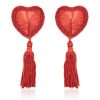 Pinch Burlesque Heart Red Ribbed Tepelkwastjes Hart Rood 987101572