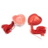 Pinch Burlesque Heart Red Ribbed Tepelkwastjes Hart Rood 987101572 5