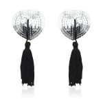 Pinch - Burlesque Shining Heart Silver/Black - Zilver/Zwart