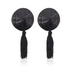 Pinch Burlesque round diamond black Ronde tepelkwastjes Zwart tepelversiering tepelkwasten 987101401 4