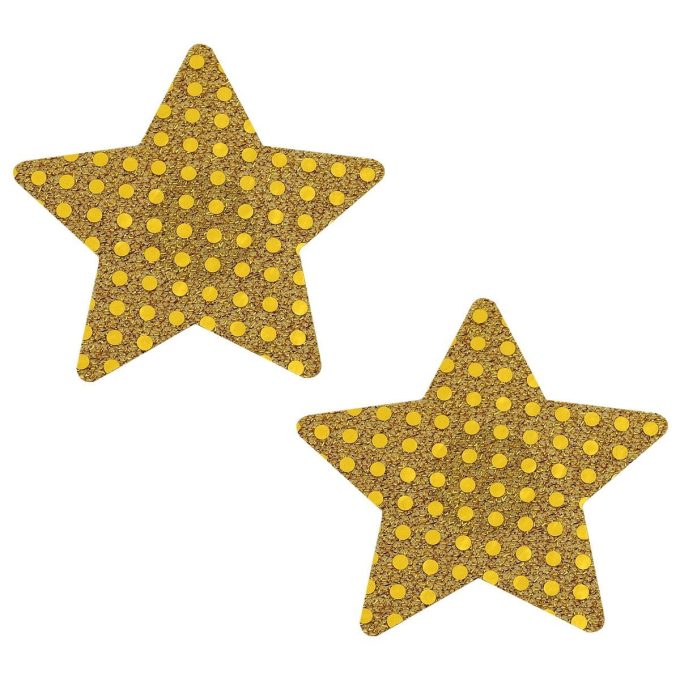 Pinch - Nipple Sticker Dotted Star - Goud