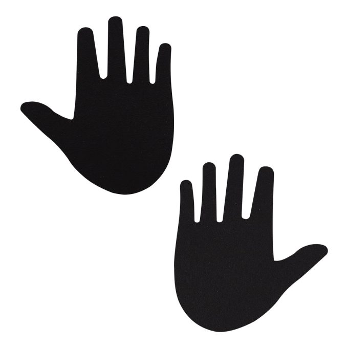 Pinch - Nipple Sticker Hands On - Zwart