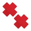 Pinch Nipple Sticker Plain Cross Tepel Plakker Kruis Rood tepelsticker 987101442 1