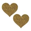 Pinch Nipple Sticker Sparkle Heart Tepel Plakker Hart Goud 987101451 1
