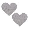 Pinch - Nipple Sticker Sparkle Heart - Zilver