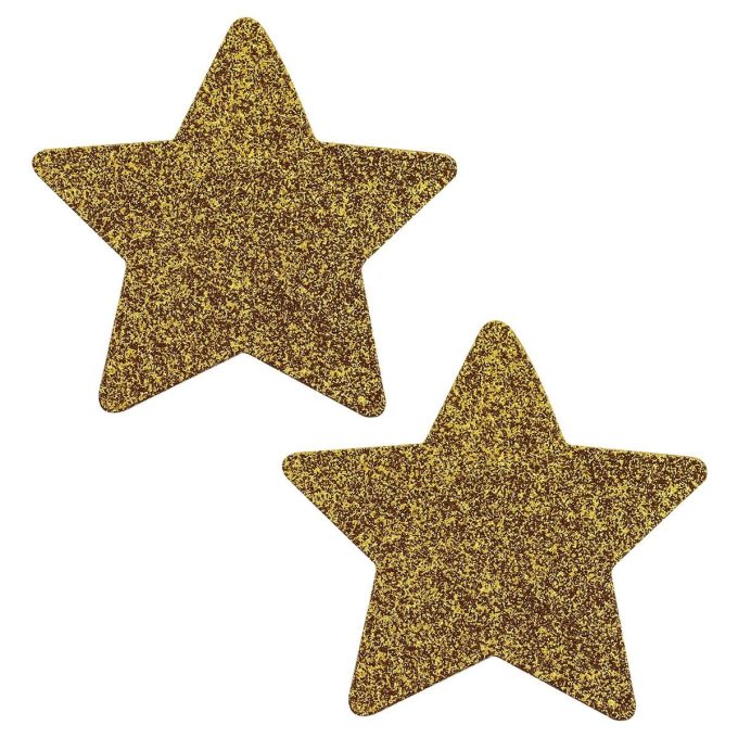 Pinch Nipple Sticker Sparkle Star Tepel Plakker Ster Goud tepelstickers 987101455 1
