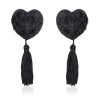 Pinch Tepelklemmen Burlesque Heart Black Tepelkwastjes Hart Zwart