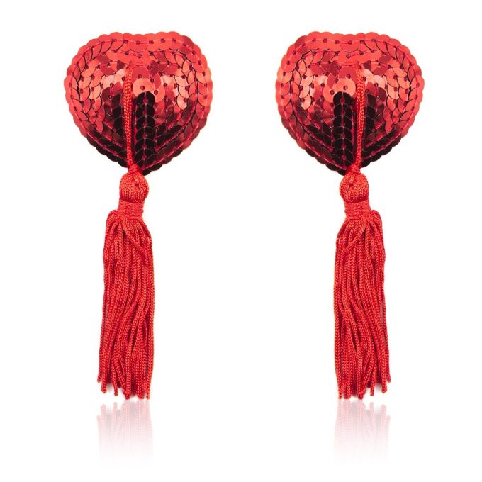 Pinch Tepelklemmen Burlesque Shining Heart Red Tepelkwastjes Hart Rood 987101309 2 Pinch Tepelklemmen Burlesque Shining Heart Red Tepelkwastjes Hart Rood 987101309 2
