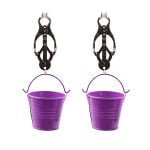 Pinch Tepelklemmen Cloverclamps met emmertje paars 987101367