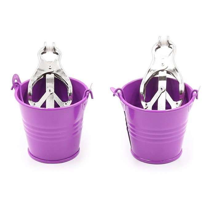 Pinch Tepelklemmen Cloverclamps met emmertje paars 987101367 2
