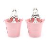 Pinch Tepelklemmen Cloverclamps met emmertje roze 987101366 8