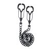 Pinch Tepelklemmen   Pinces de Q. Noir   bauhaus   Verstelbaar   Ketting  Zwart (4)