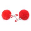 Pinch Tepelklemmen Verstelbare tepelklem met fluffy bol rood 987101358 4