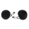 Pinch Tepelklemmen Verstelbare tepelklem met fluffy bol zwart 987101357 4
