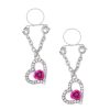 Pinch indiscrets nip Jewel tepelhanger Hart met paarse roos 987101525 Pinch indiscrets nip Jewel tepelhanger Hart met paarse roos 987101525